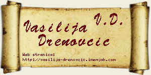 Vasilija Drenovčić vizit kartica